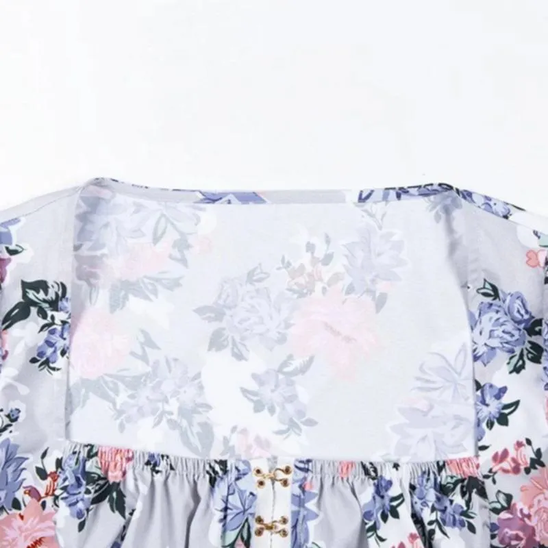 Women's Summer Casual Square Neck Crop Top